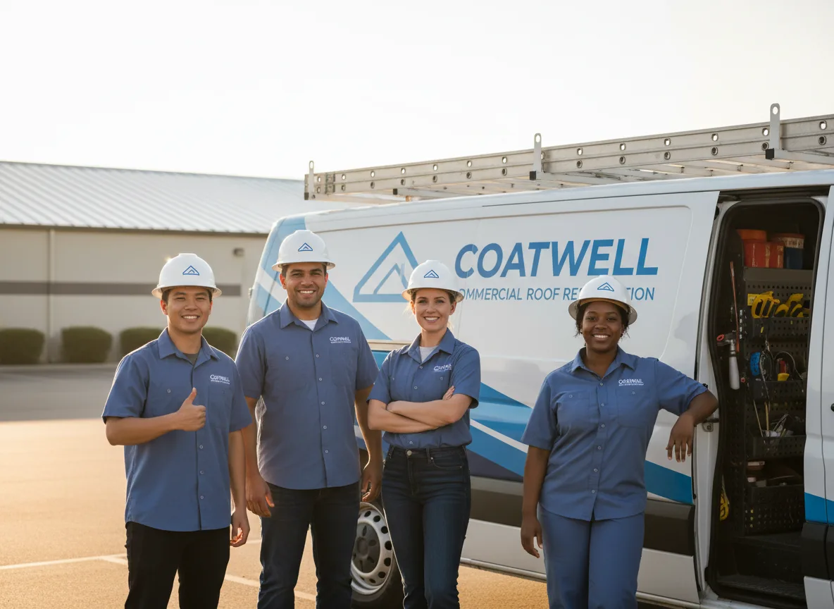 Commercial roof coating company in Rosston, TX